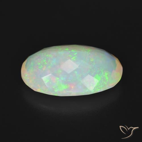 9,17 ctw natürlicher Mehrfarbig Opal, Oval, Transparent