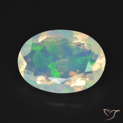 4.01ct Natürlicher Mehrfarbig Opal, Oval, Transparent