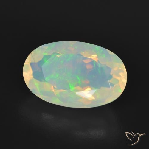 9,17 ctw natürlicher Mehrfarbig Opal, Oval, Transparent