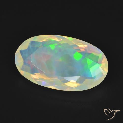 9,17 ctw natürlicher Mehrfarbig Opal, Oval, Transparent
