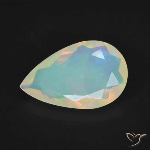 2.62ct Natürlicher Mehrfarbig Opal, Birnenform, Transparent