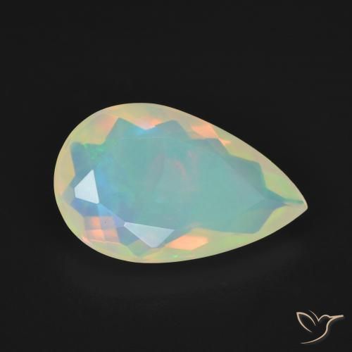9,17 ctw natürlicher Mehrfarbig Opal, Birnenform, Transparent