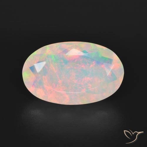 3.57ct Natürlicher Mehrfarbig Opal, Oval, Transparent