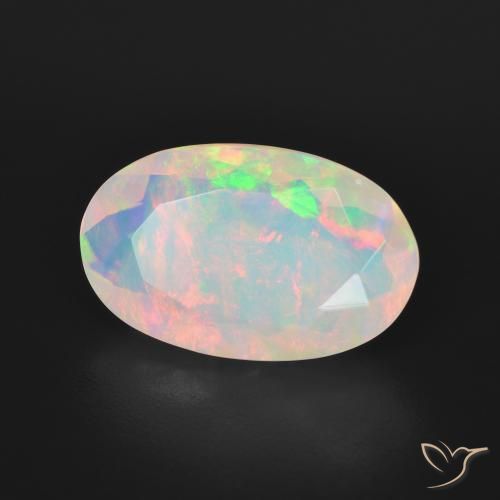 9,17 ctw natürlicher Mehrfarbig Opal, Oval, Transparent