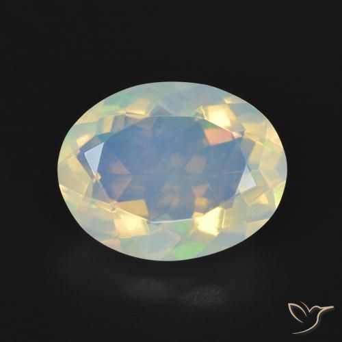 3.48ct Natürlicher Mehrfarbig Opal, Oval, Transparent