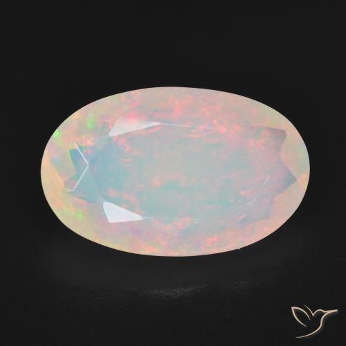 4.25ct Natürlicher Mehrfarbig Opal, Oval, Transparent
