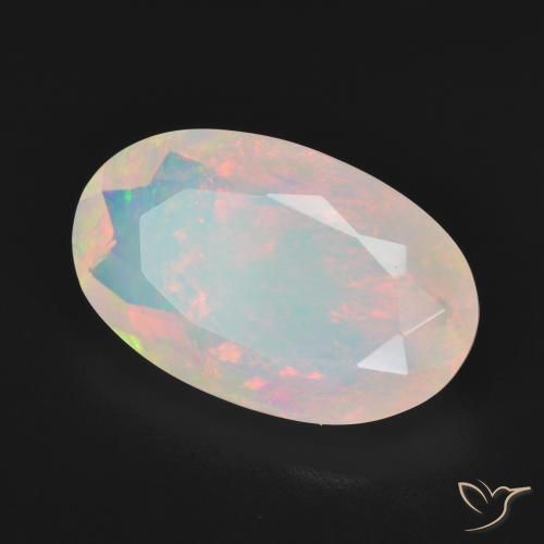 9,17 ctw natürlicher Mehrfarbig Opal, Oval, Transparent