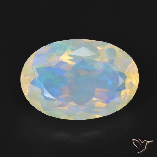5.06ct Natürlicher Mehrfarbig Opal, Oval, Transparent