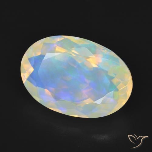 9,17 ctw natürlicher Mehrfarbig Opal, Oval, Transparent