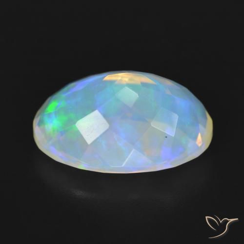 9,17 ctw natürlicher Mehrfarbig Opal, Oval, Transparent