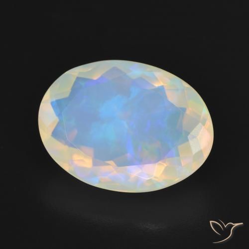 9,17 ctw natürlicher Mehrfarbig Opal, Oval, Transparent