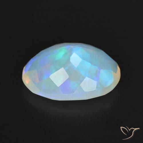 9,17 ctw natürlicher Mehrfarbig Opal, Oval, Transparent
