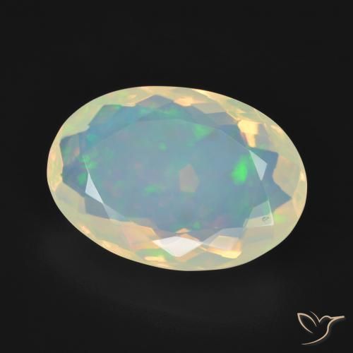9,17 ctw natürlicher Mehrfarbig Opal, Oval, Transparent