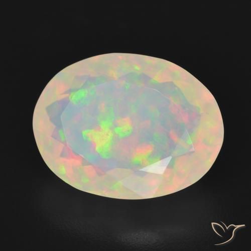 9,17 ctw natürlicher Mehrfarbig Opal, Oval, Transparent