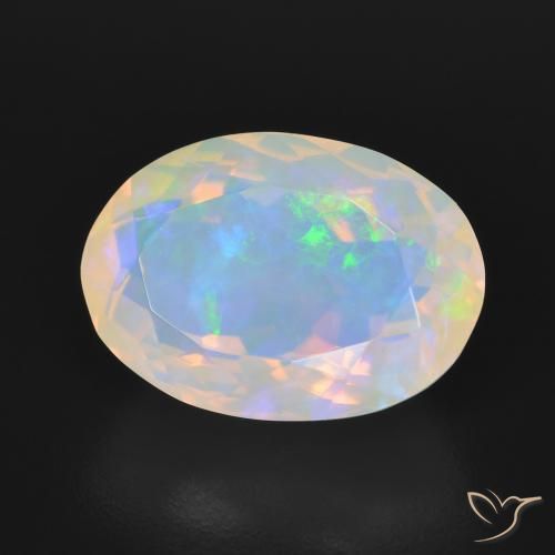 9,17 ctw natürlicher Mehrfarbig Opal, Oval, Transparent