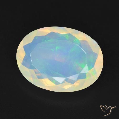 9,17 ctw natürlicher Mehrfarbig Opal, Oval, Transparent