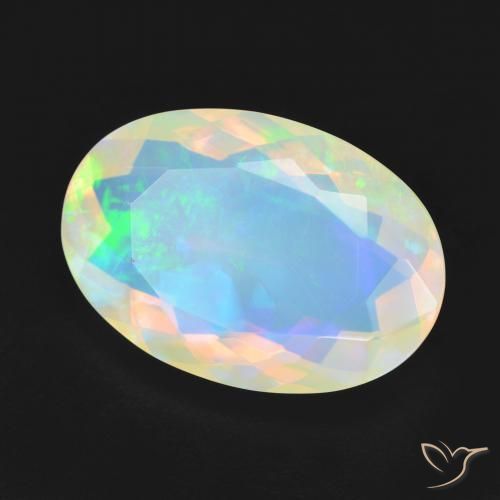 9,17 ctw natürlicher Mehrfarbig Opal, Oval, Transparent