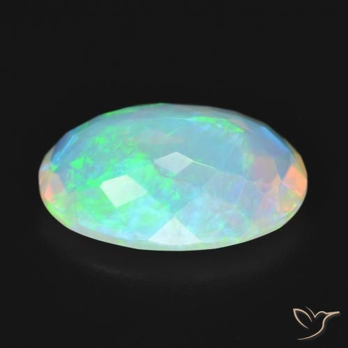 9,17 ctw natürlicher Mehrfarbig Opal, Oval, Transparent