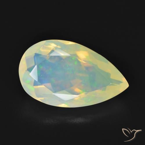 9,17 ctw natürlicher Mehrfarbig Opal, Birnenform, Transparent