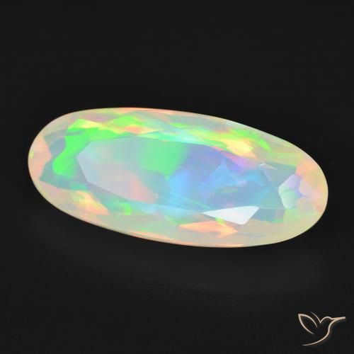 9,17 ctw natürlicher Mehrfarbig Opal, Oval, Transparent