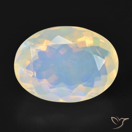 4.69ct Natürlicher Mehrfarbig Opal, Oval, Transparent