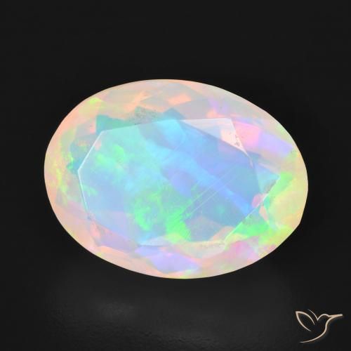 9,17 ctw natürlicher Mehrfarbig Opal, Oval, Transparent