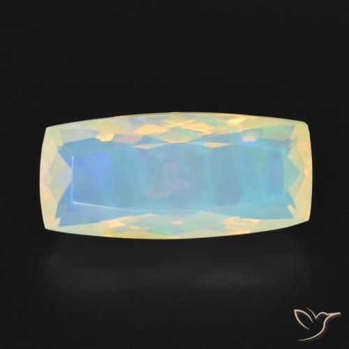 3.27ct Natürlicher Mehrfarbig Opal, Kissen, Transparent