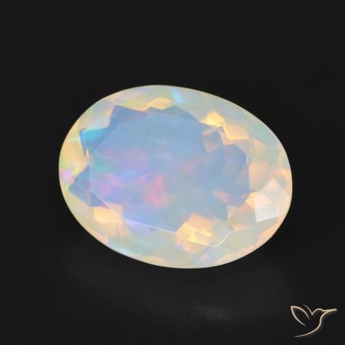 9,17 ctw natürlicher Mehrfarbig Opal, Oval, Transparent