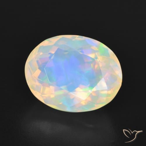 9,17 ctw natürlicher Mehrfarbig Opal, Oval, Transparent