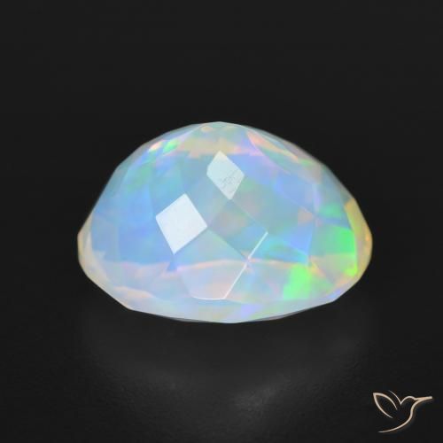 9,17 ctw natürlicher Mehrfarbig Opal, Oval, Transparent