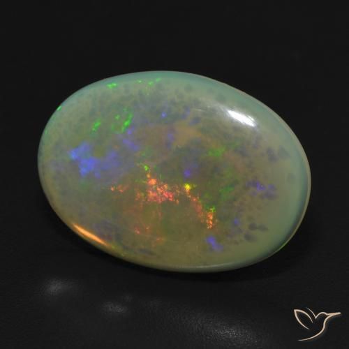 9,17 ctw natürlicher Mehrfarbig Opal, Oval, Lichtdurchlässig