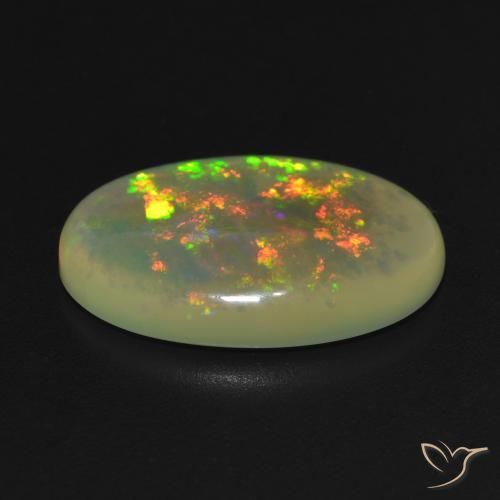 9,17 ctw natürlicher Mehrfarbig Opal, Oval, Lichtdurchlässig