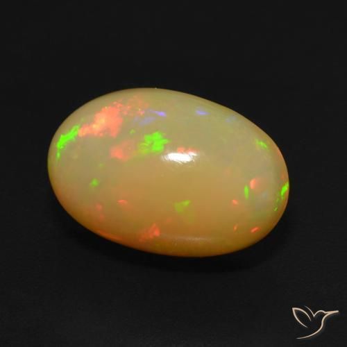 9,17 ctw natürlicher Mehrfarbig Opal, Oval, Lichtdurchlässig