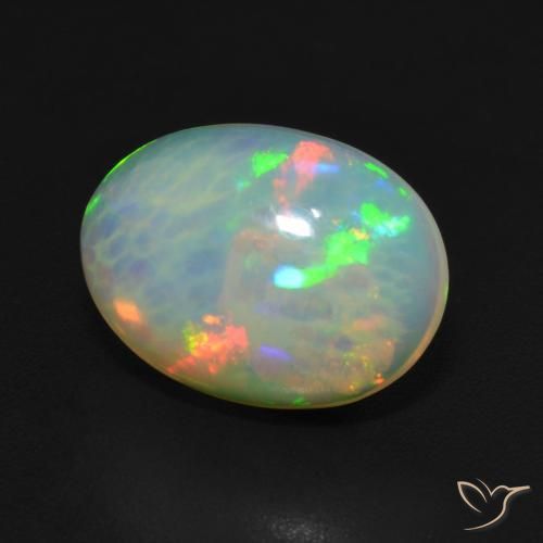 9,17 ctw natürlicher Mehrfarbig Opal, Oval, Lichtdurchlässig