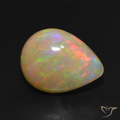 9,17 ctw natürlicher Mehrfarbig Opal, Birnenform, Lichtdurchlässig