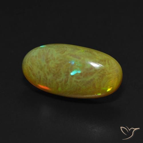 9,17 ctw natürlicher Mehrfarbig Opal, Oval, Lichtdurchlässig