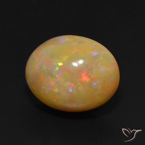 9,17 ctw natürlicher Mehrfarbig Opal, Oval, Lichtdurchlässig