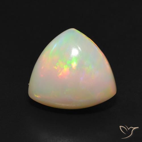 3.00ct Natürlicher Mehrfarbig Opal, Trillion, Lichtdurchlässig