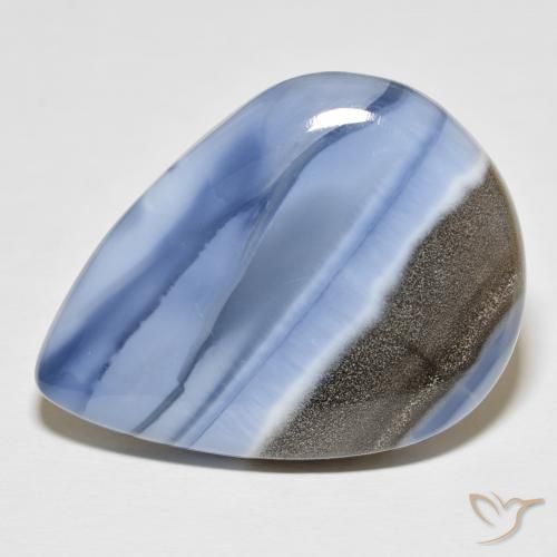 46.92ct Natürlicher Mehrfarbig Opal, Birnenform, Lichtundurchlässig
