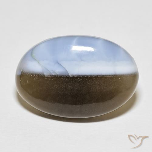 24.39ct Natürlicher Mehrfarbig Opal, Oval, Lichtundurchlässig