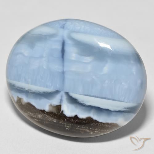 9,17 ctw natürlicher Mehrfarbiges Blau Opal, Oval, Lichtundurchlässig