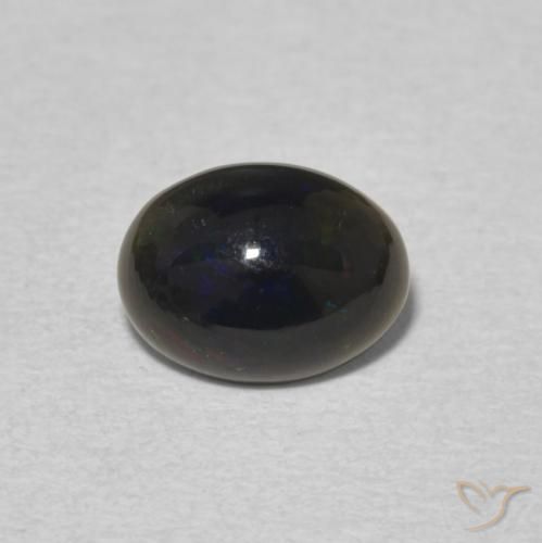 0.64ct Natürlicher Mehrfarbig Opal, Oval, Lichtundurchlässig