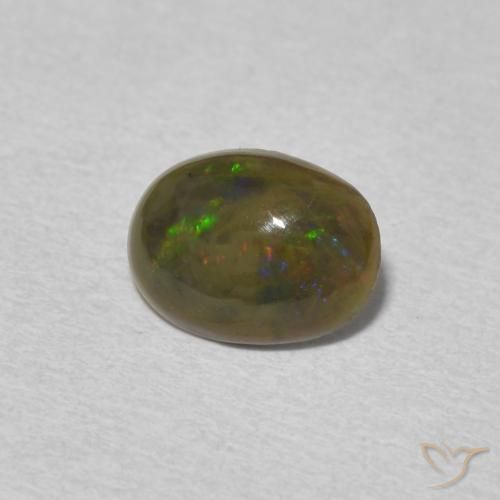 9,17 ctw natürlicher Mehrfarbig Opal, Oval, Lichtundurchlässig