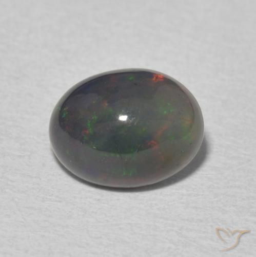 1.31ct Natürlicher Mehrfarbig Opal, Oval, Lichtundurchlässig, Photo A