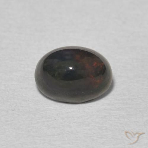 0.95ct Natürlicher Mehrfarbig Opal, Oval, Lichtundurchlässig