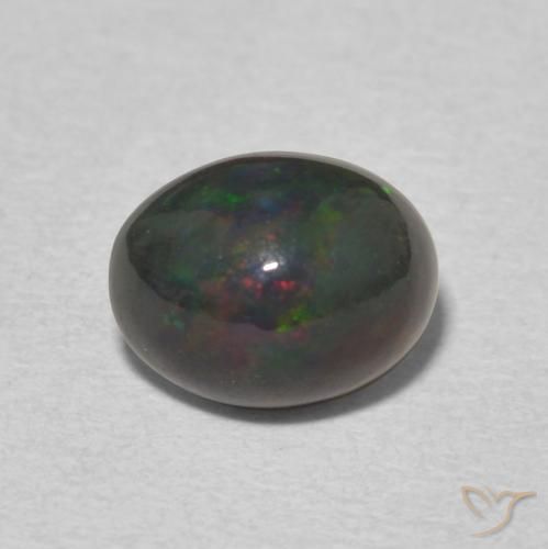 1.34ct Natürlicher Mehrfarbig Opal, Oval, Lichtundurchlässig