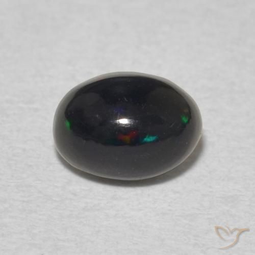 0.48ct Natürlicher Mehrfarbig Opal, Oval, Lichtundurchlässig