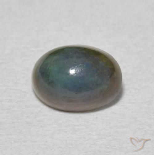 0.60ct Natürlicher Mehrfarbig Opal, Oval, Lichtundurchlässig