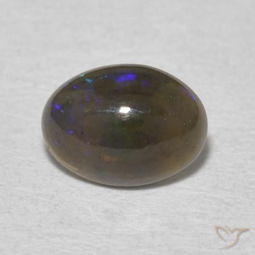 0.64ct Natürlicher Mehrfarbig Opal, Oval, Lichtundurchlässig