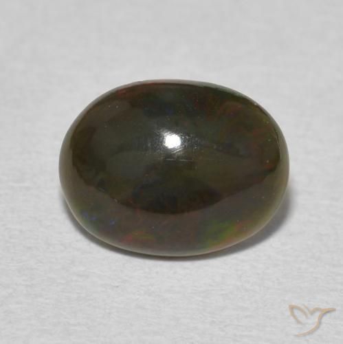 1.35ct Natürlicher Mehrfarbig Opal, Oval, Lichtundurchlässig